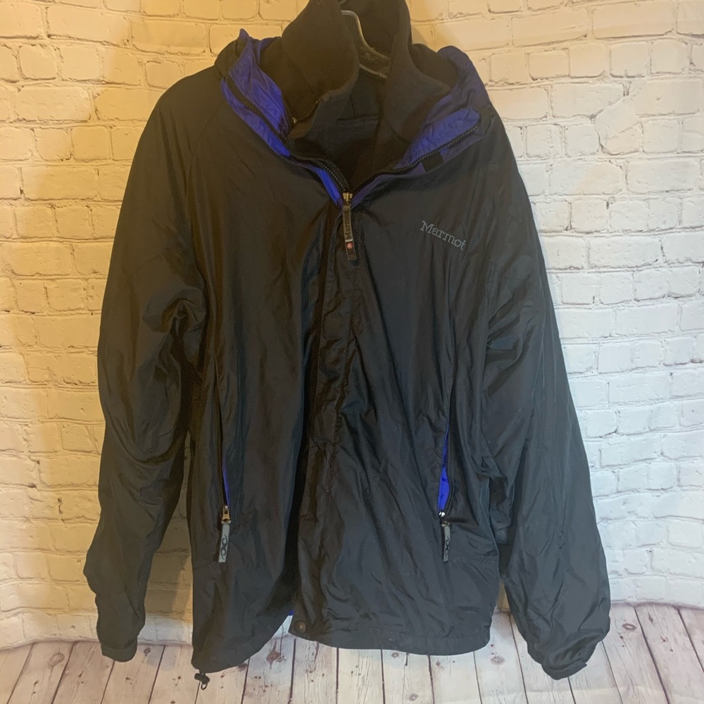 Marmot black parka, XL